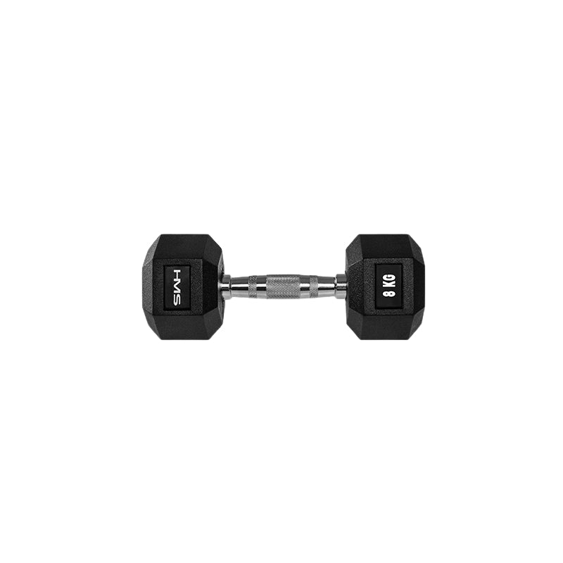 Hex Dumbbell 8 kg – Rubber-Coated, Anti-Slip Grip