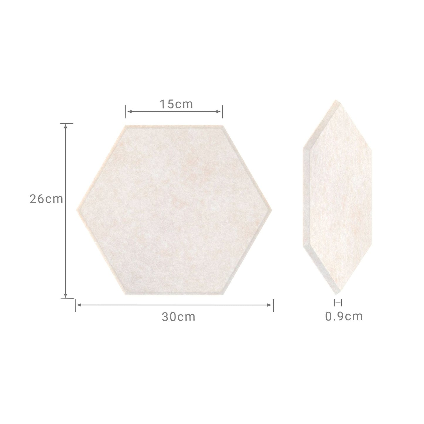 Hexagon Acoustic Panels, Self-Adhesive, Noise Reduction