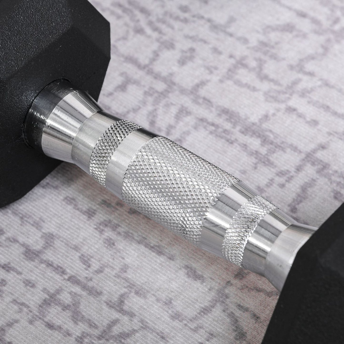 Hexagon Dumbbells Set, 2x4 kg, cast iron, knurled handles