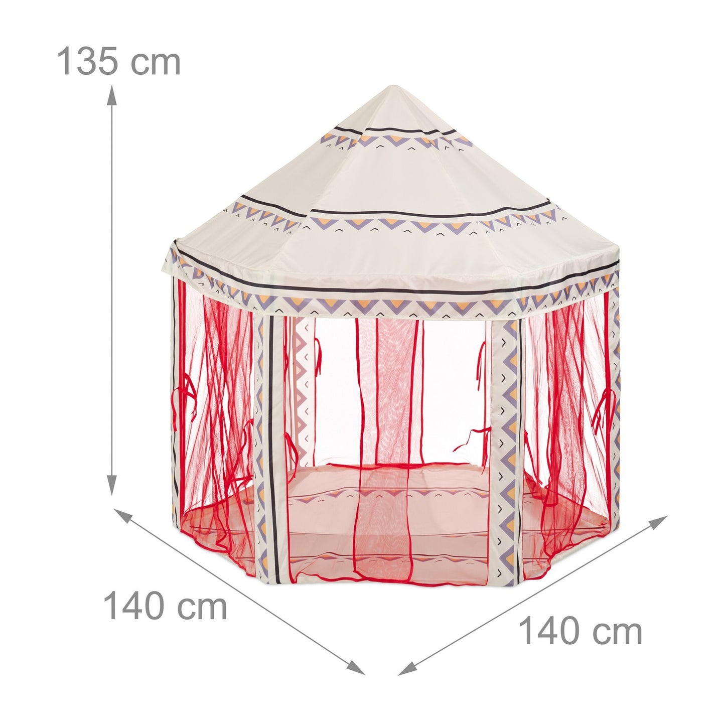 Hexagonal play tent