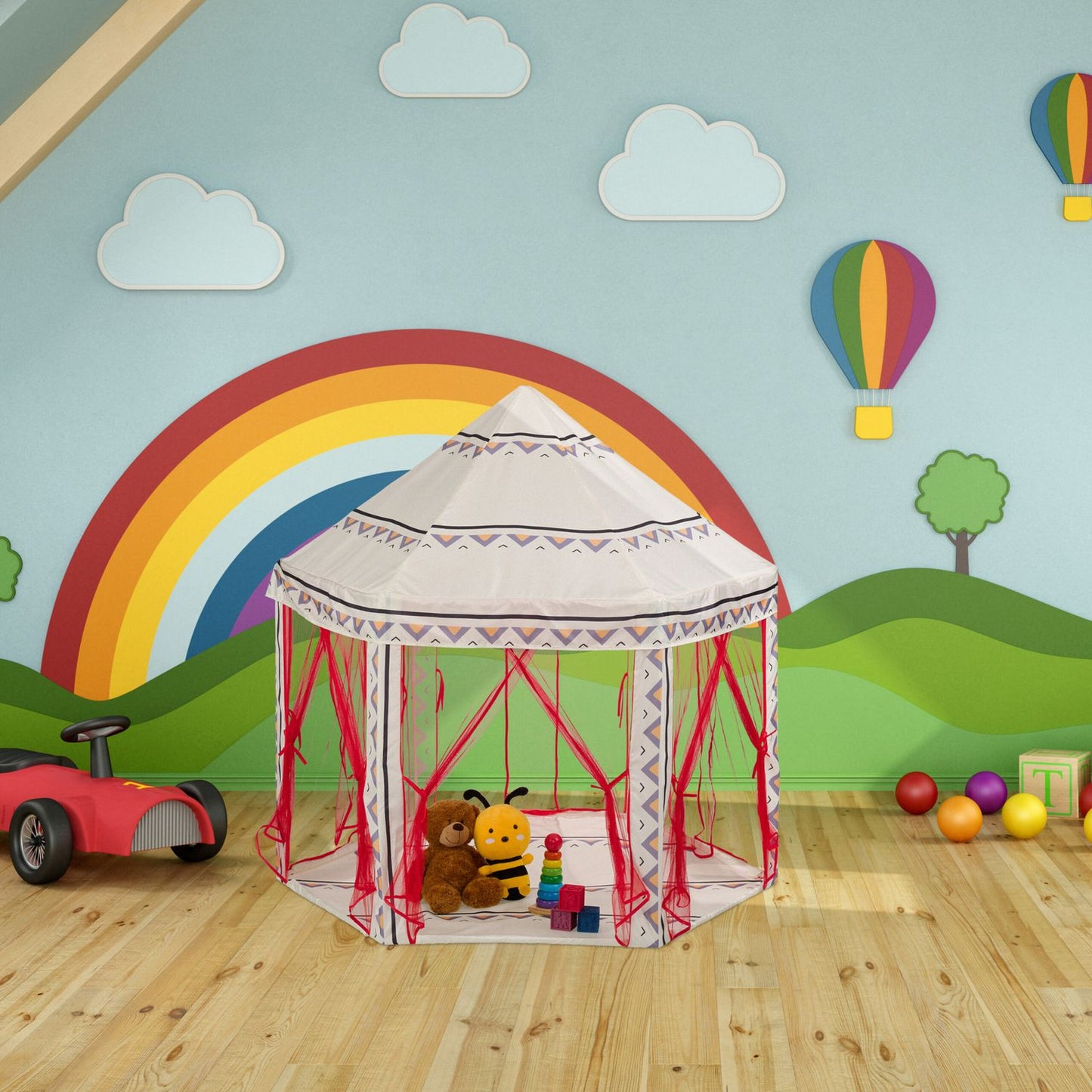 Hexagonal play tent