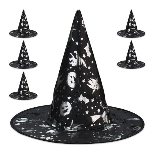 Hex hats with Halloween motifs 6-pack