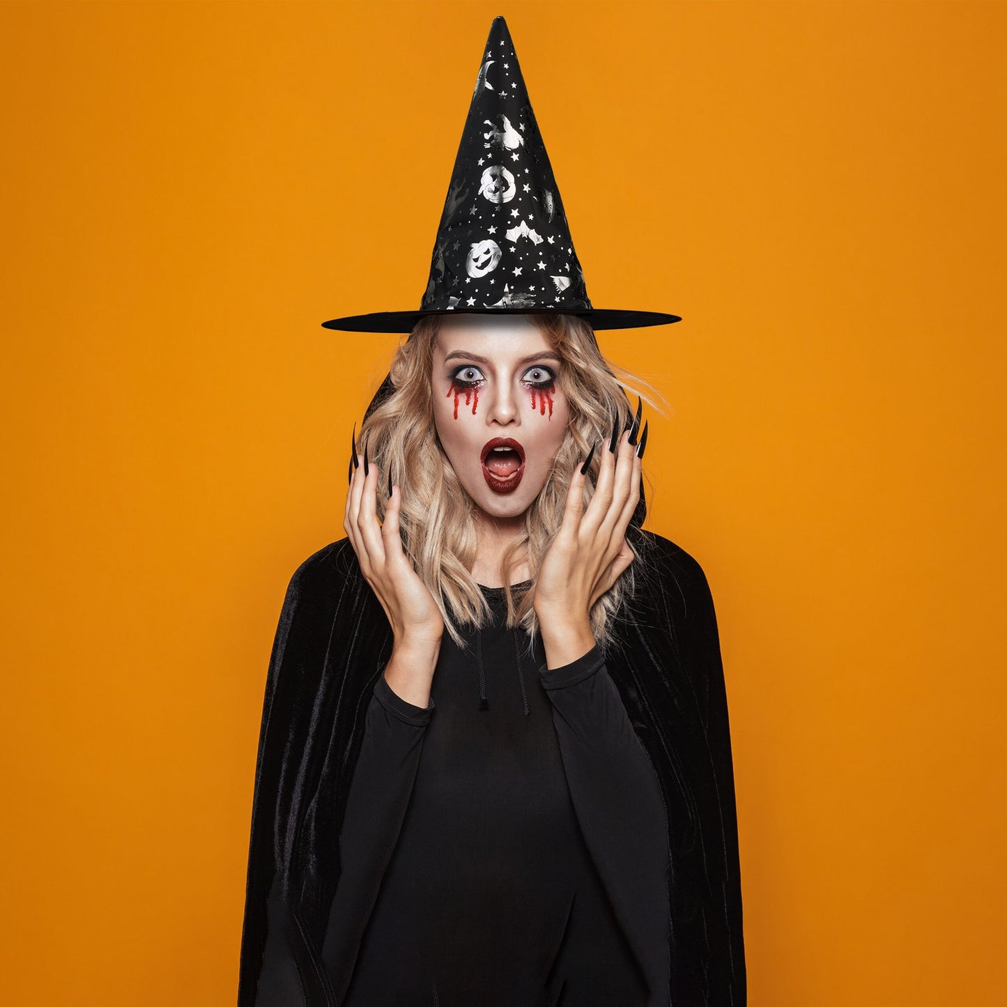 Hex hats with Halloween motifs 6-pack