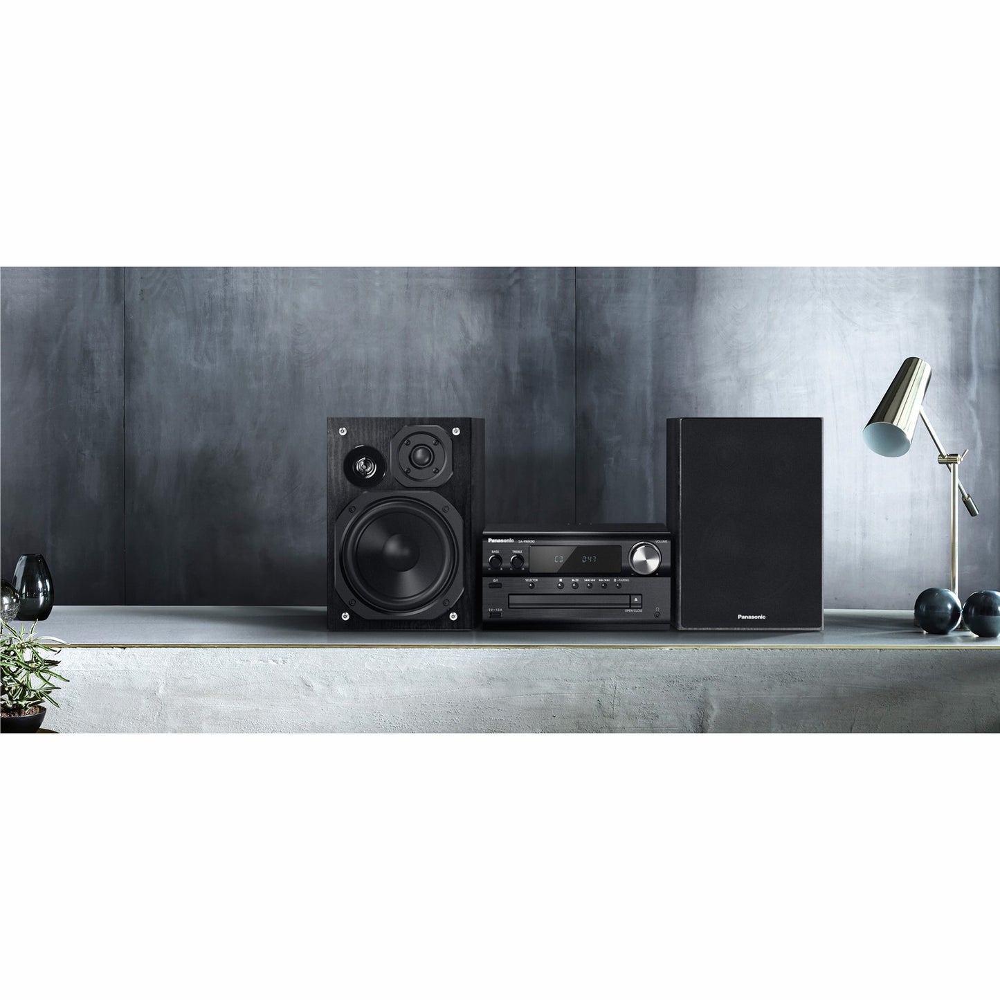 Hi-Res Audio Stereo System with CD, Bluetooth, USB/DAC