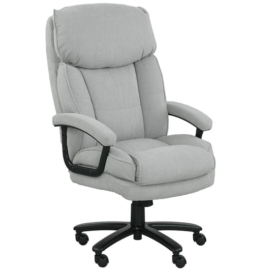 High Back Office Chair, 200kg Capacity, Light Grey