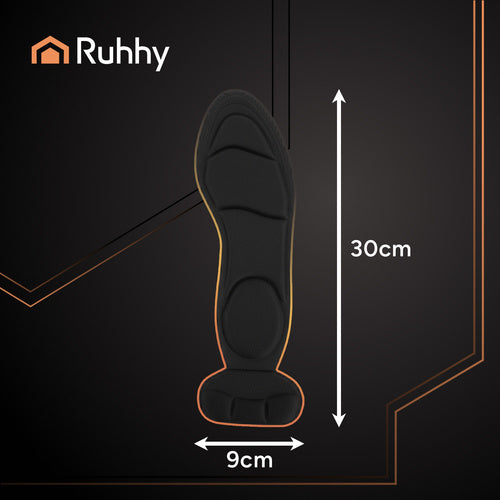 High Heel Shoe Inserts, Black Foam, Sizes 35-42