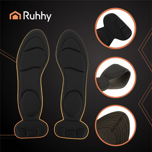High Heel Shoe Inserts, Black Foam, Sizes 35-42