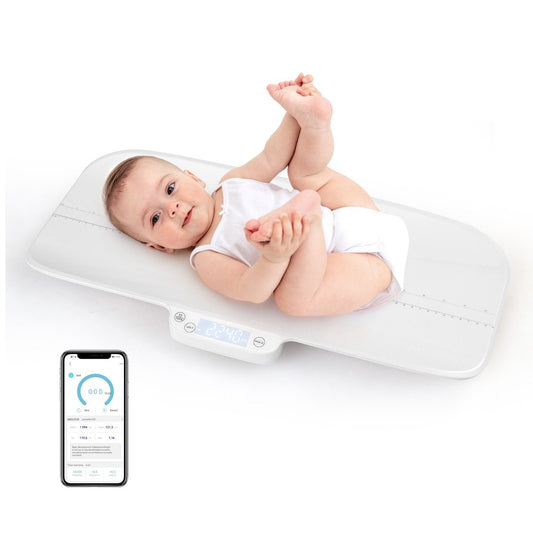 High-precision scale for babies and pets with intelligent APP control, hold and tare function, white