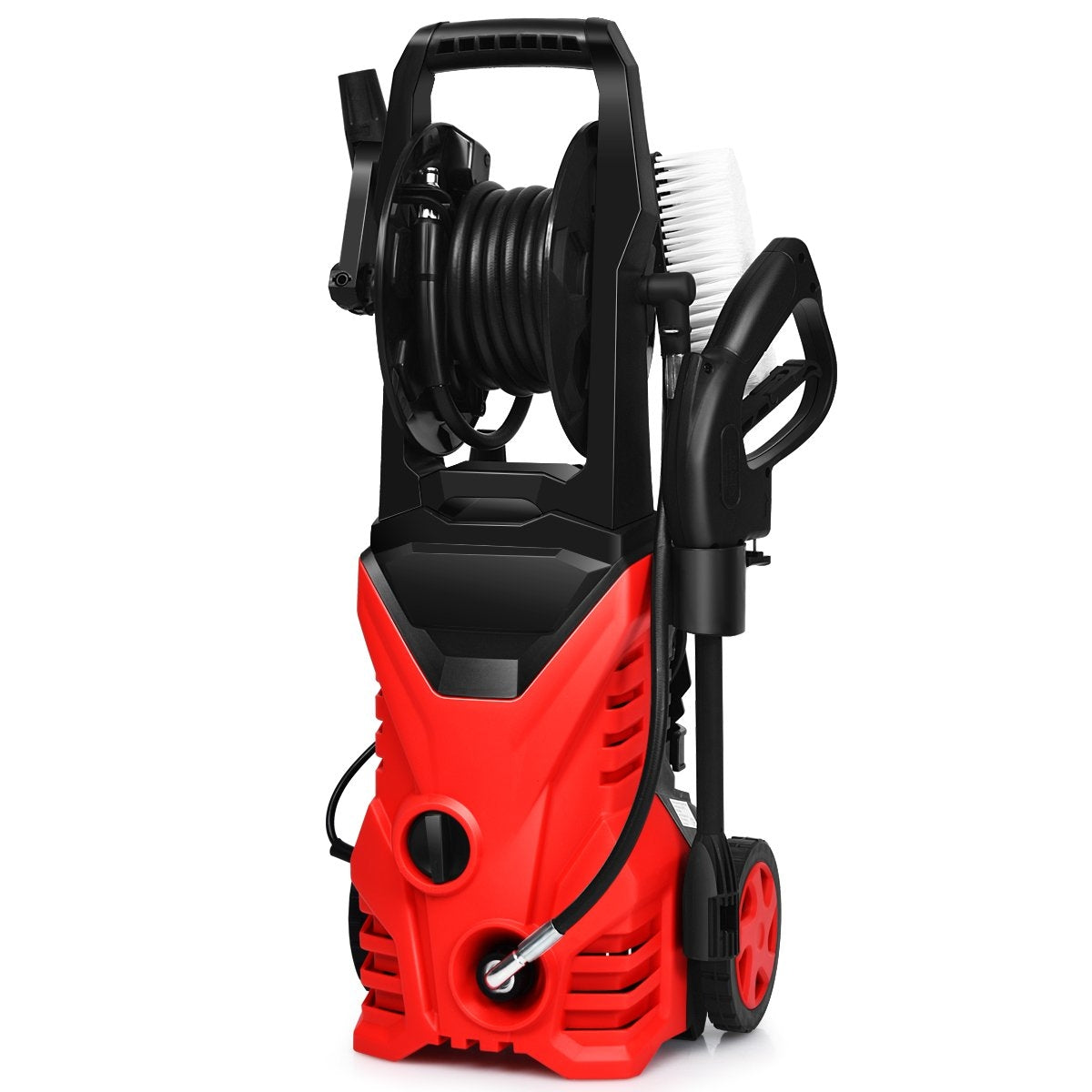 High-pressure cleaner 1400W patio cleaner blue/red 27 x 27 x 68 cm - red