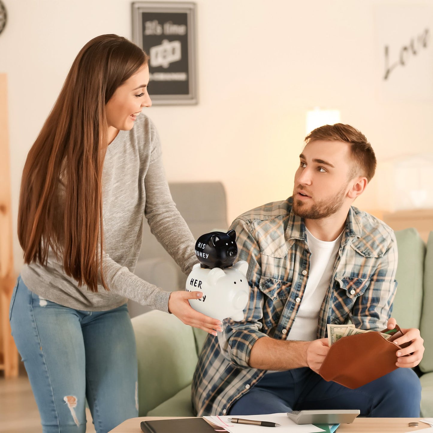 His & Hers Piggy Bank