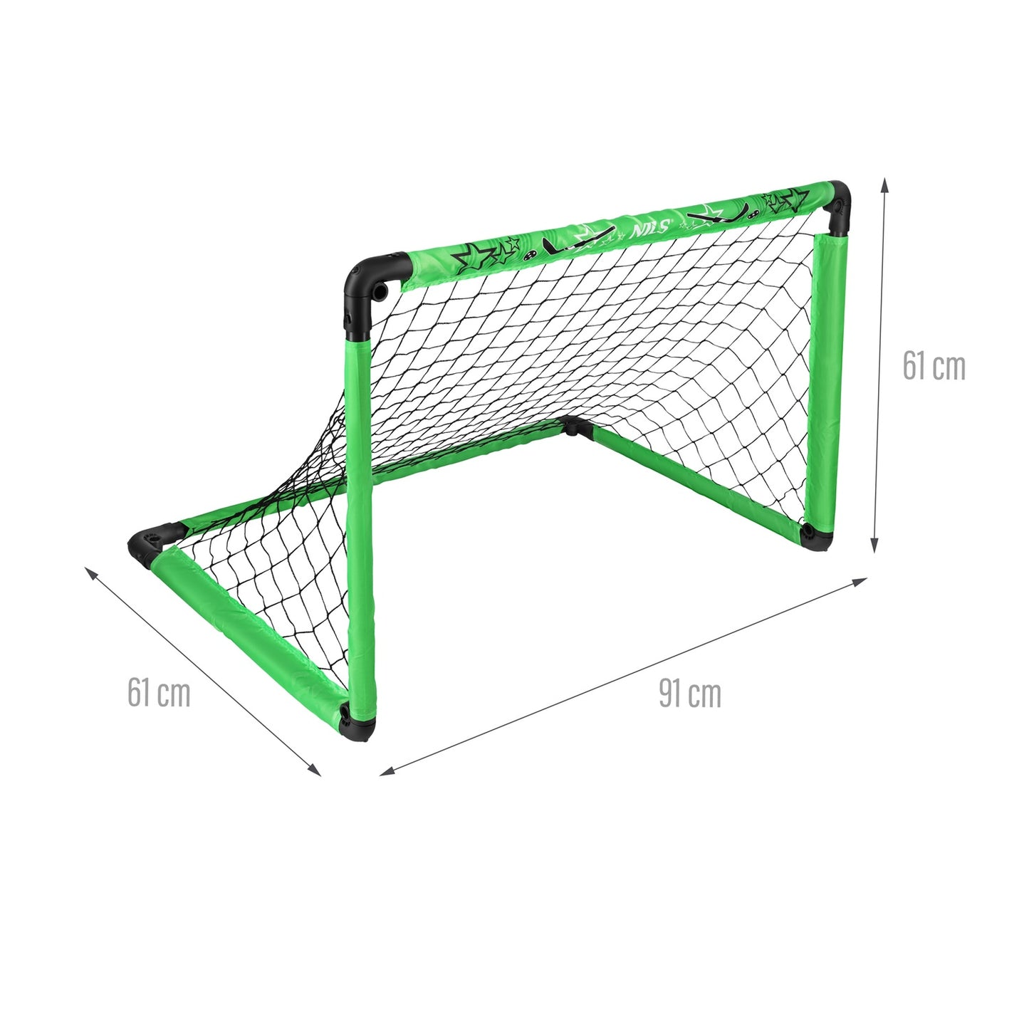 Hockey Set with 2 Goals, 2 Sticks, and Ball