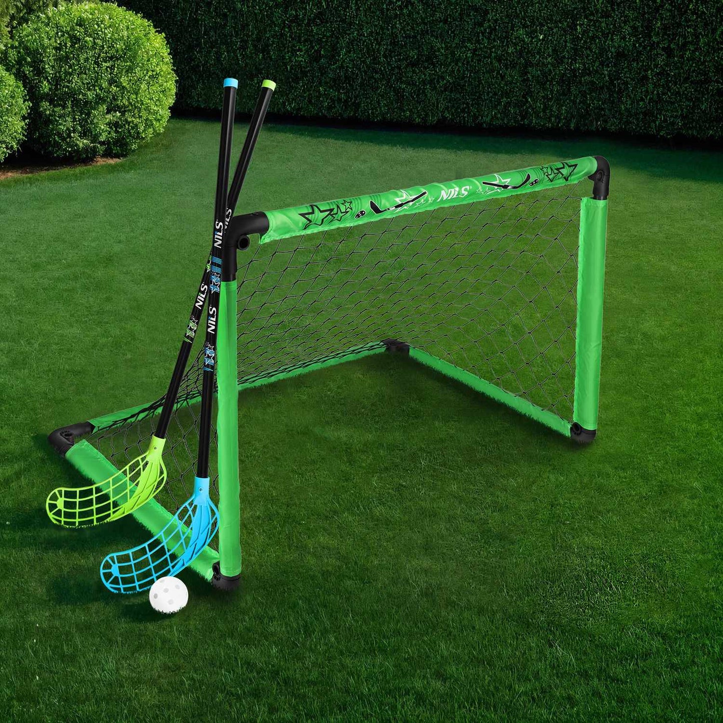 Hockey Set with Goal, 2 Sticks & Ball