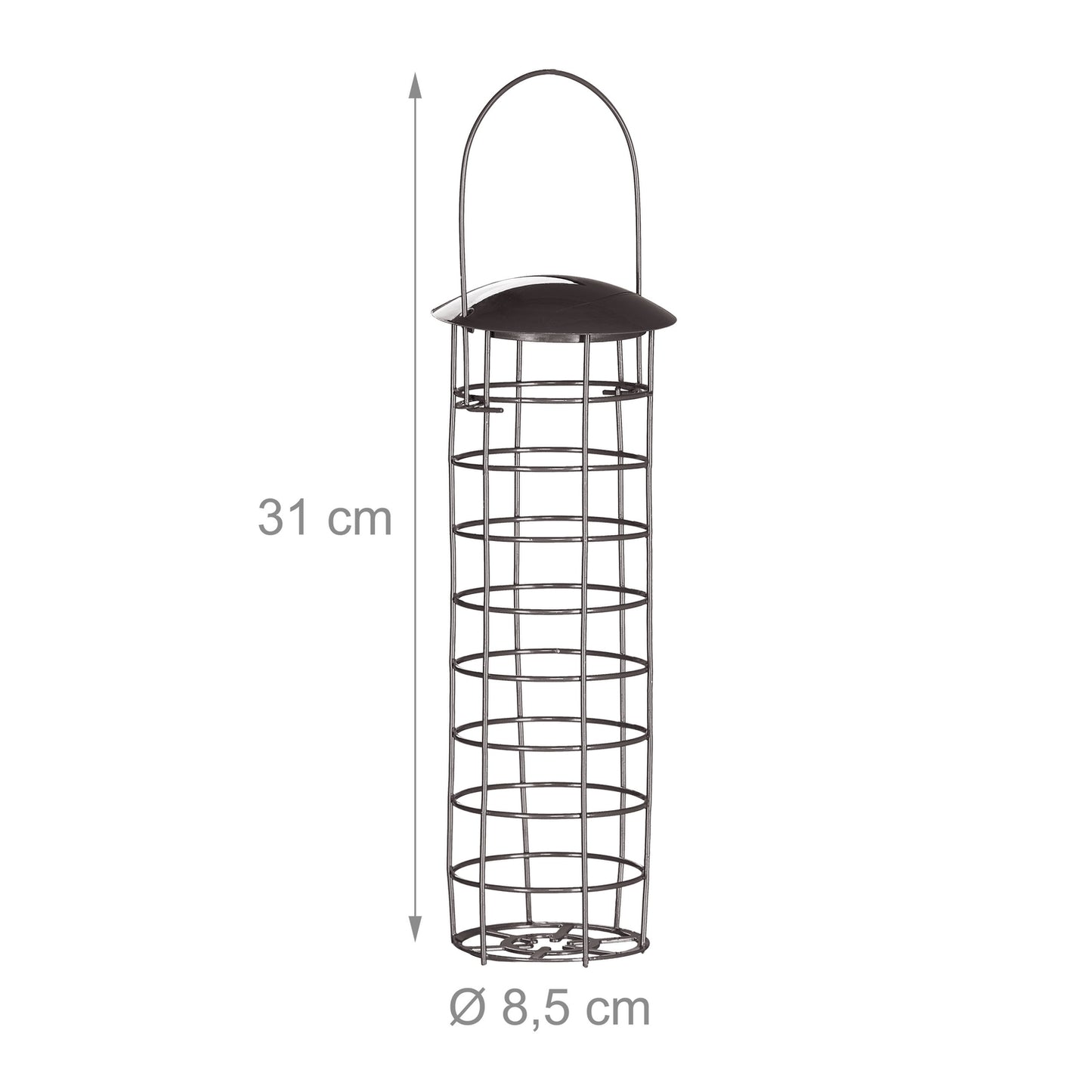 Holder for grease balls in grey