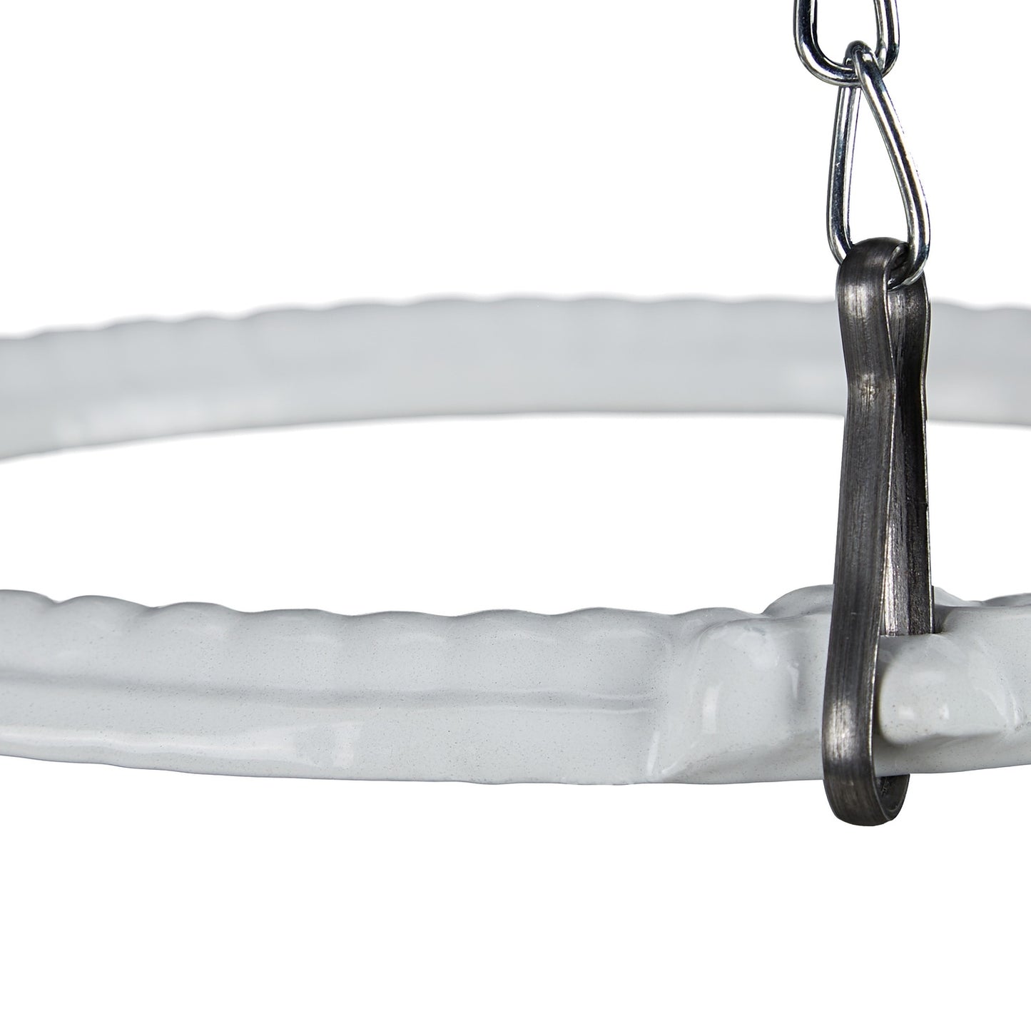 Holder for hanging flower basket on the wall