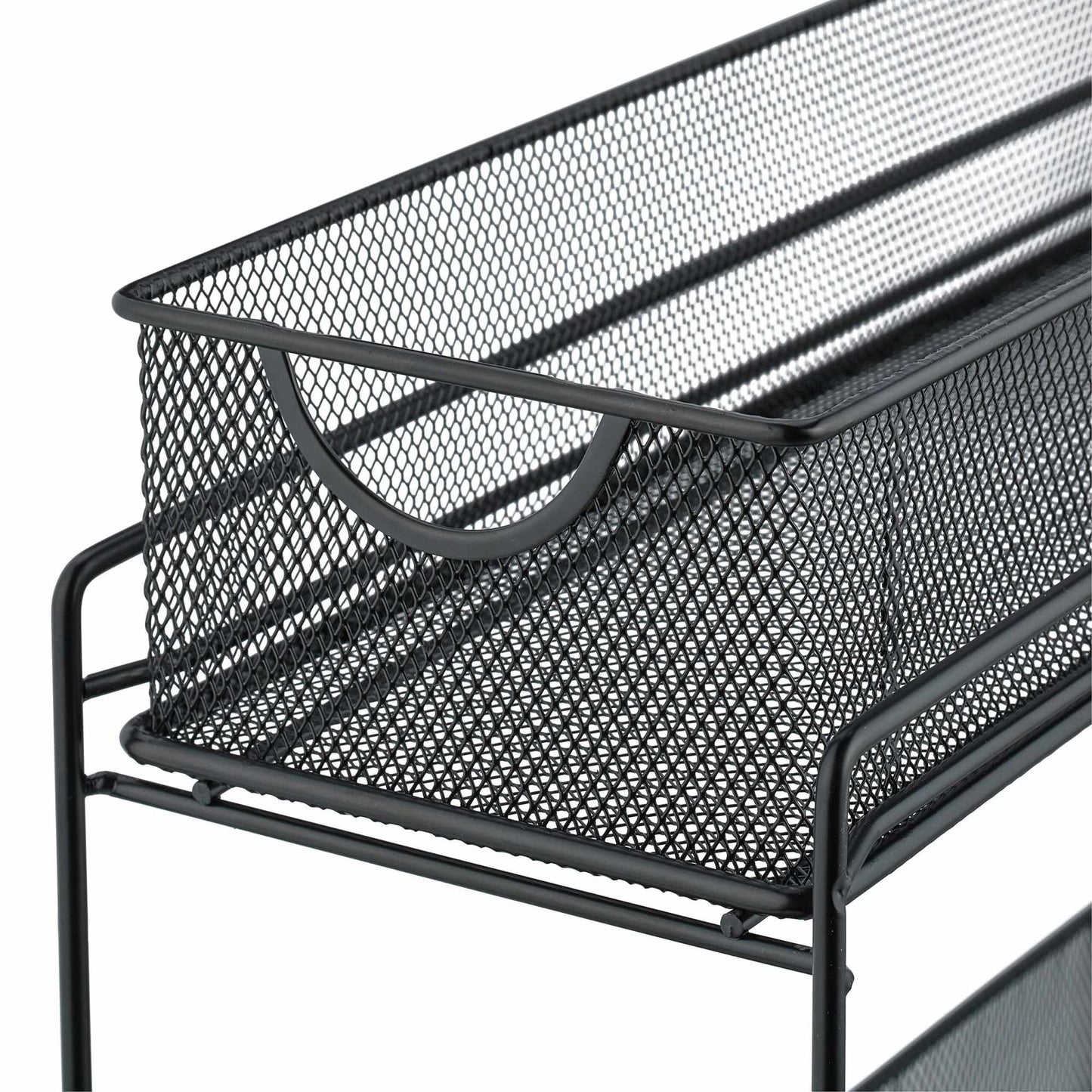 Holder for kitchen cabinets in metal