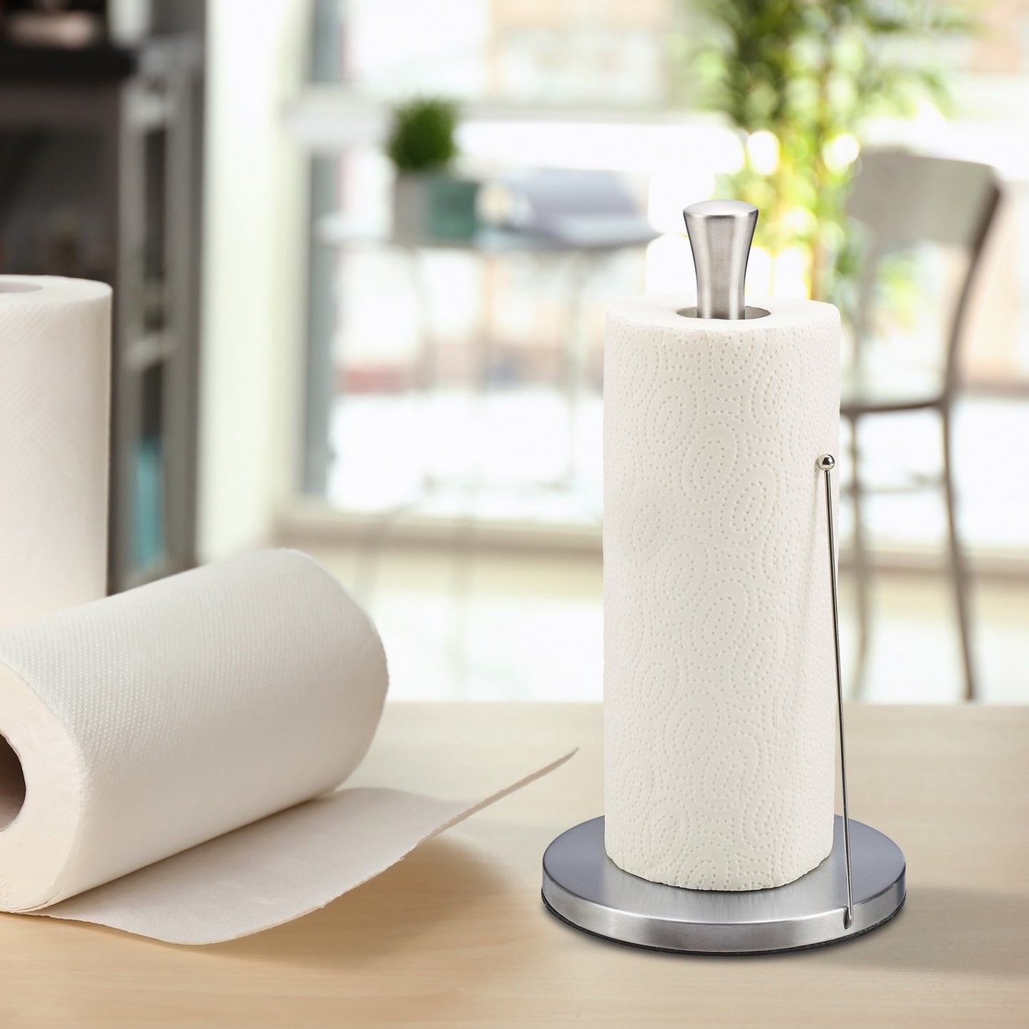 Holder for kitchen roll standing