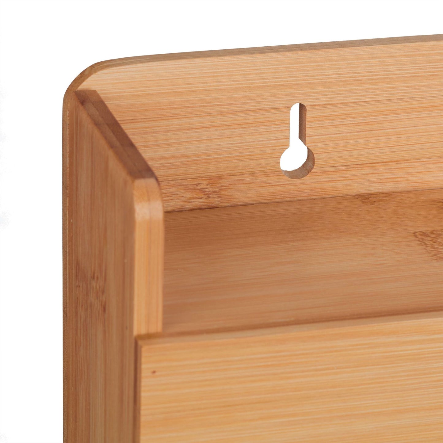 Holder for wall rolls made of bamboo
