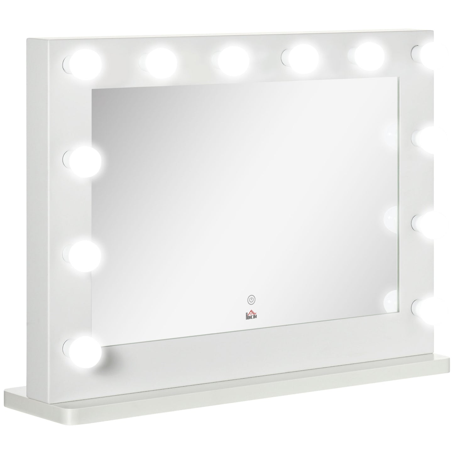 Hollywood Mirror, Dimmable LED lights, Touch Switch, 80x60 cm