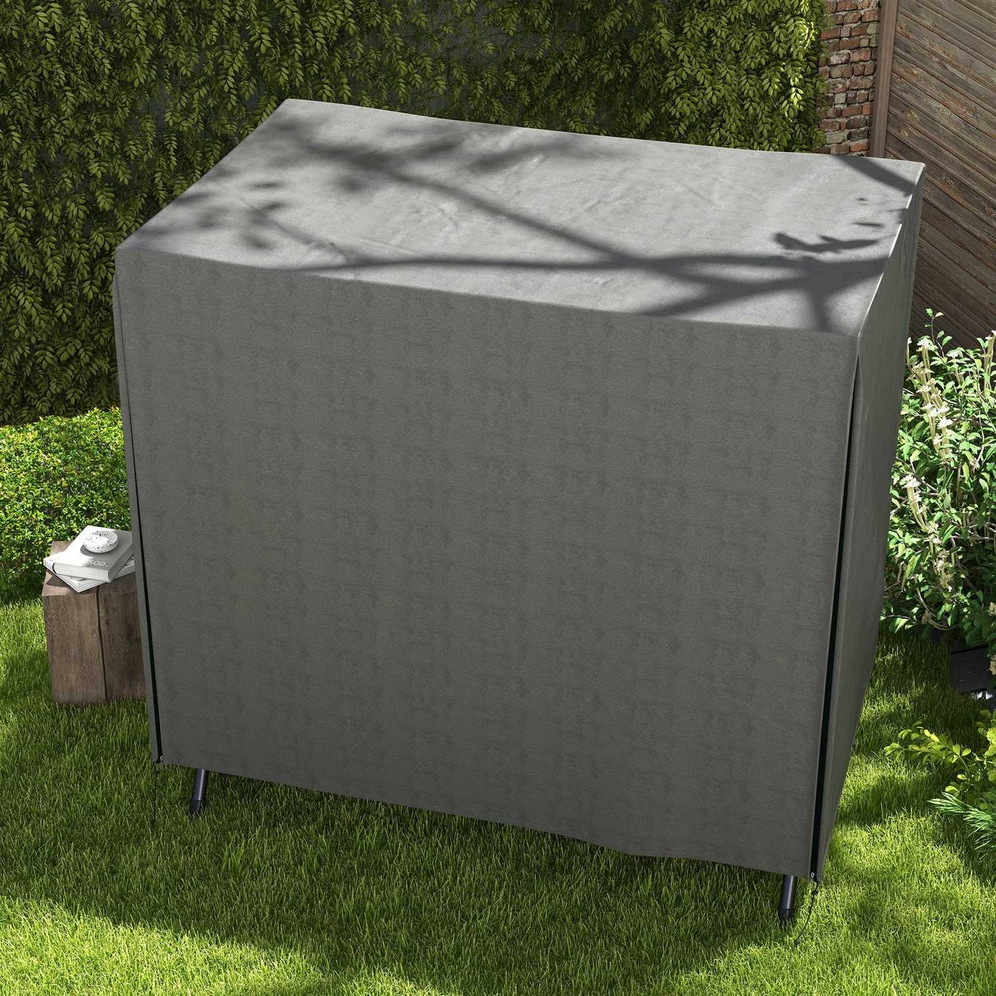 3-seat garden swing cover, winterproof UV-resistant 420D fabric