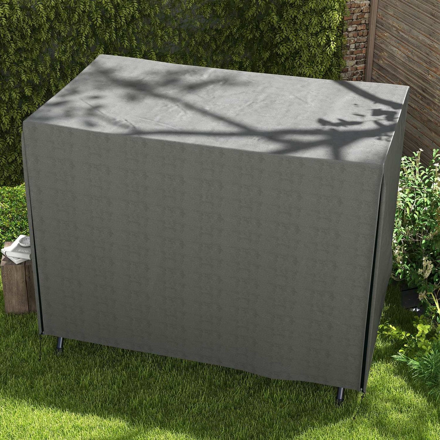 3-seat garden swing cover, UV and water resistant, 205x124x164 cm