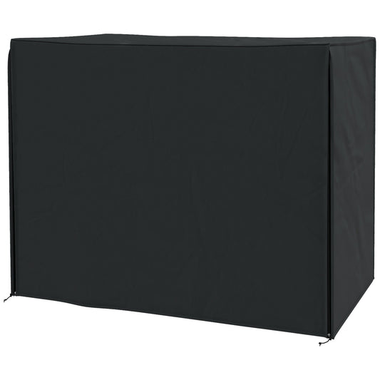 Waterproof black garden swing cover, UV protection, 220x125x172 cm