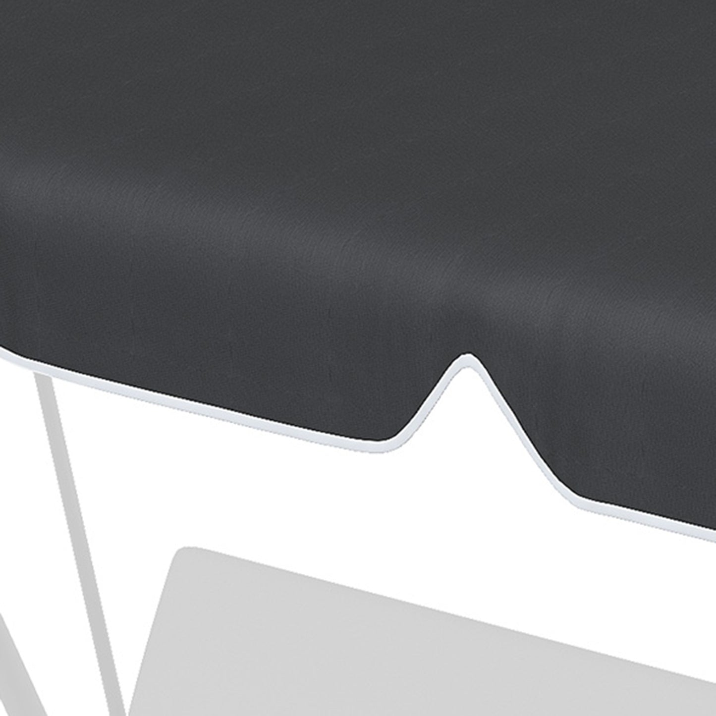 Black UV-protected canopy replacement for 2-seat swing