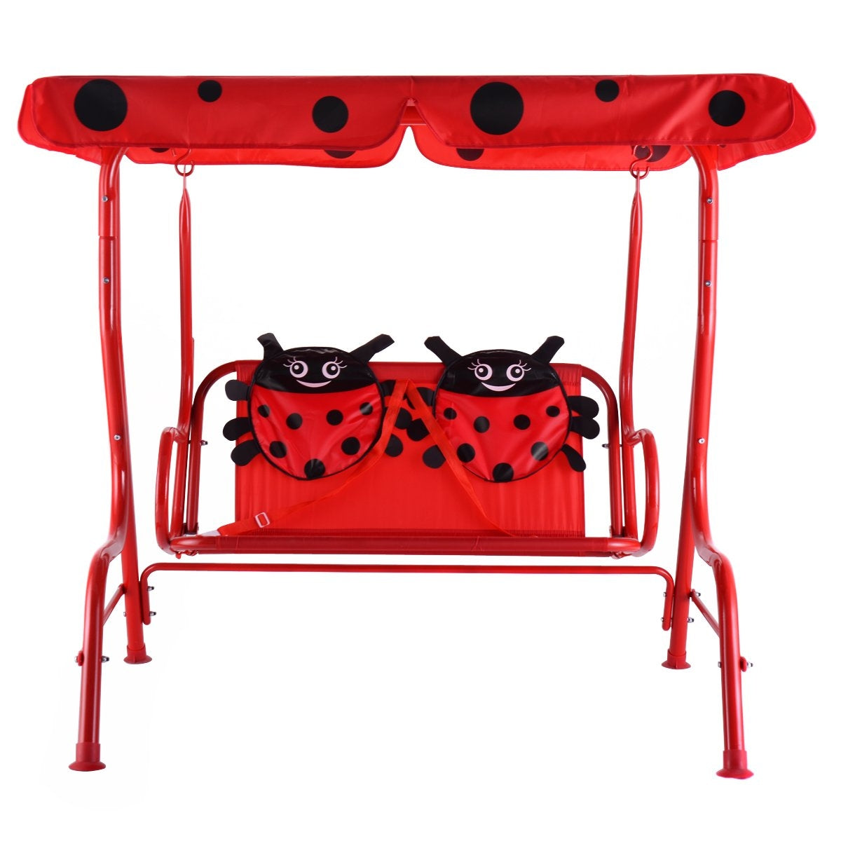 Hollywood swing 2-seater children's garden swing ladybug red 117 x 78 x 116 cm