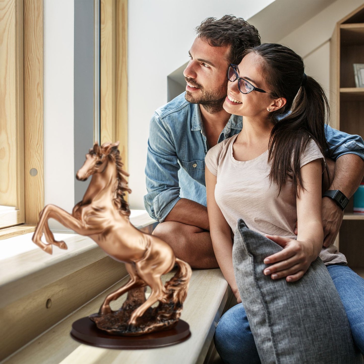 Horse decoration copper