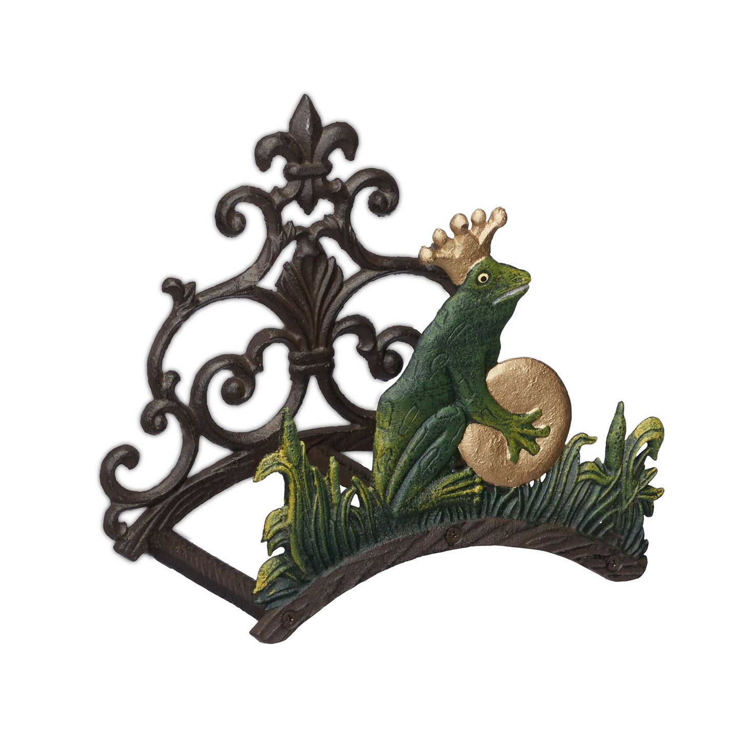 Hose Holder Cast Iron – Frog Design, Wall Mount