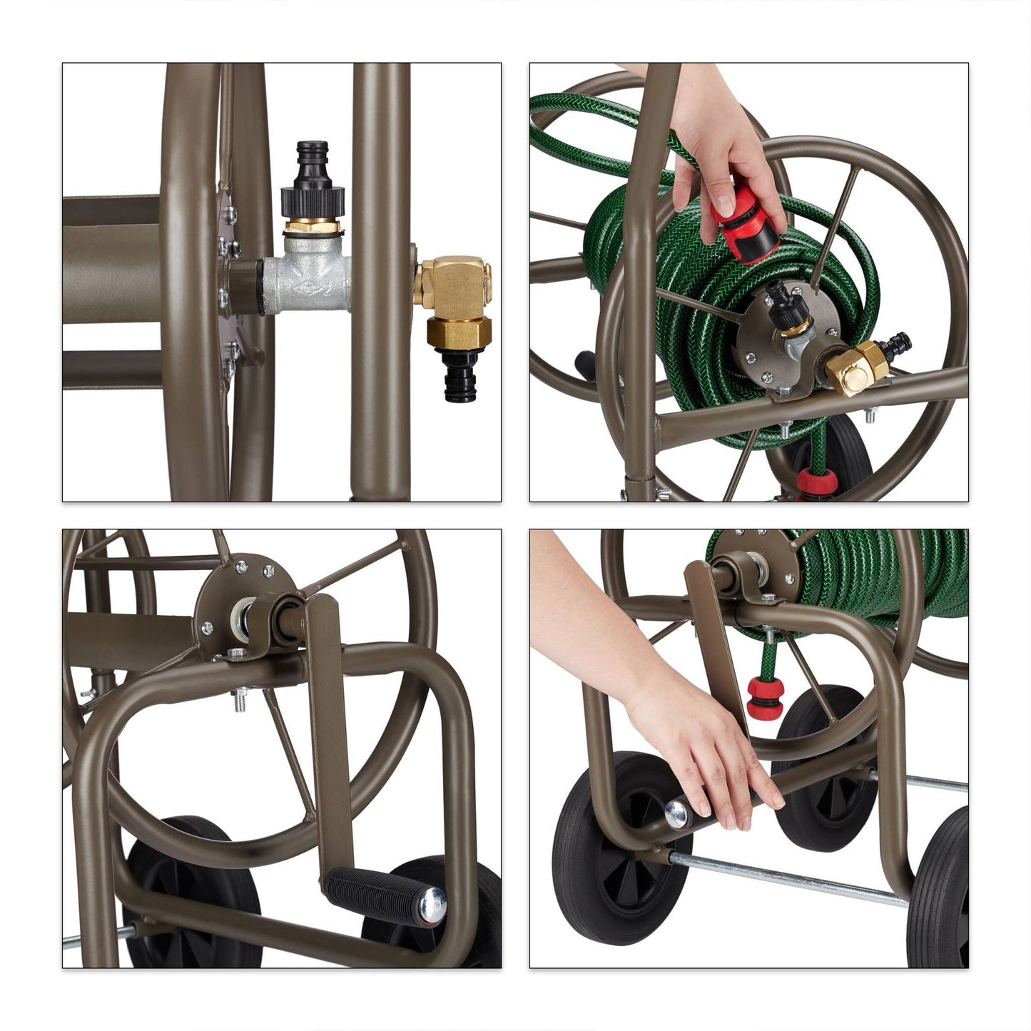 Hose holder XL in metal