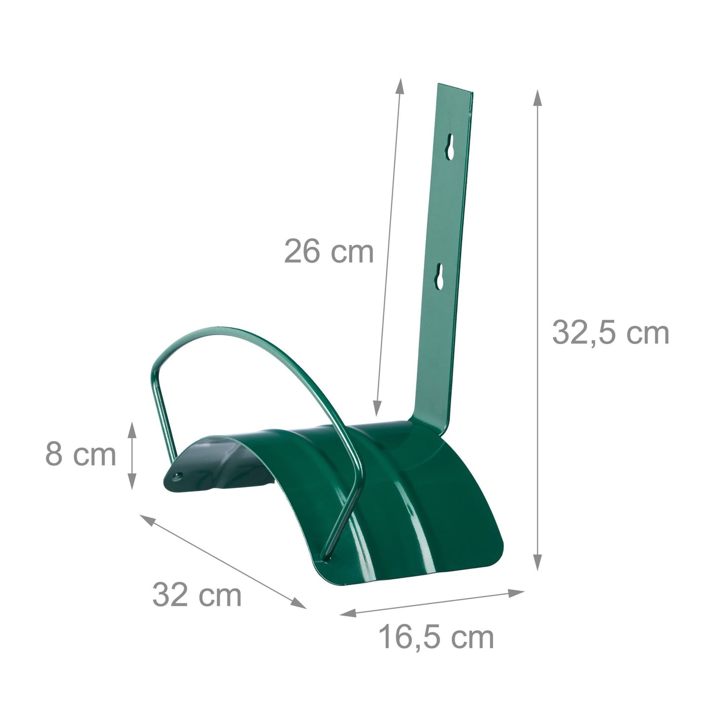 Hose holder wall