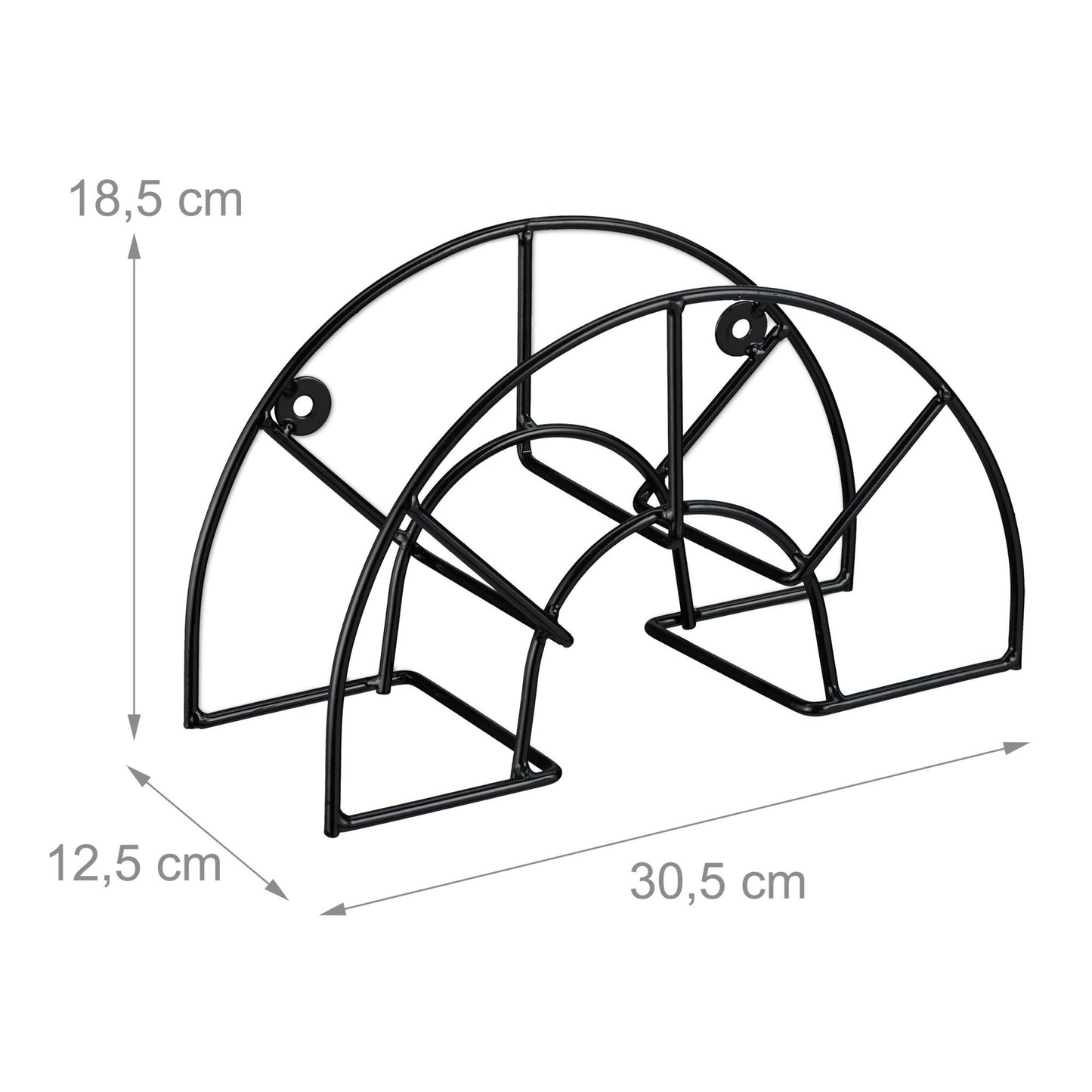 Hose holder wall round