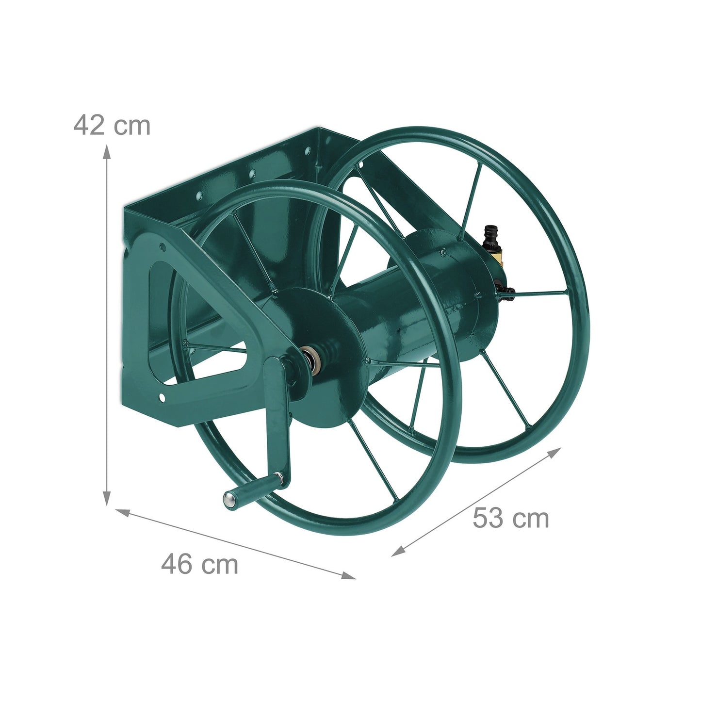 Hose reel for wall and floor