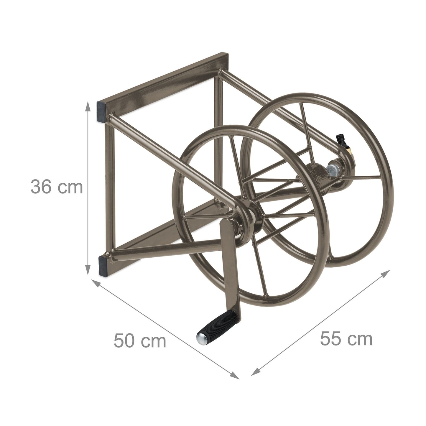 Hose reel for wall mounting