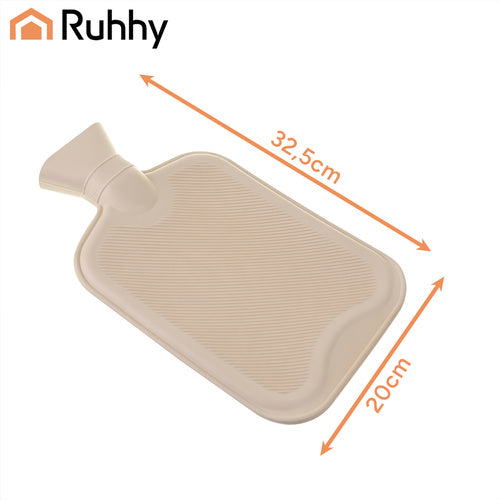 Hot Water Bottle 1.8L with Soft Plush Cover