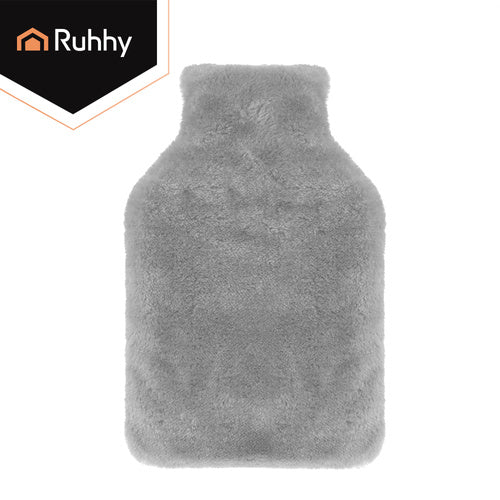 Hot Water Bottle 1.8L with Soft Plush Cover