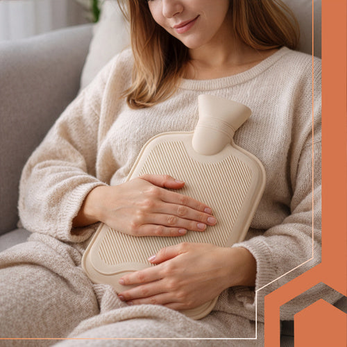 Hot Water Bottle 1.8L with Soft Plush Cover