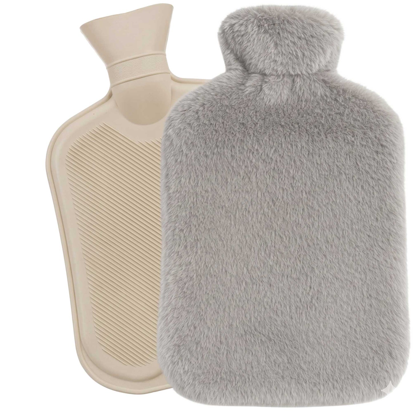 Hot Water Bottle with Plush Cover, 3.5L Capacity