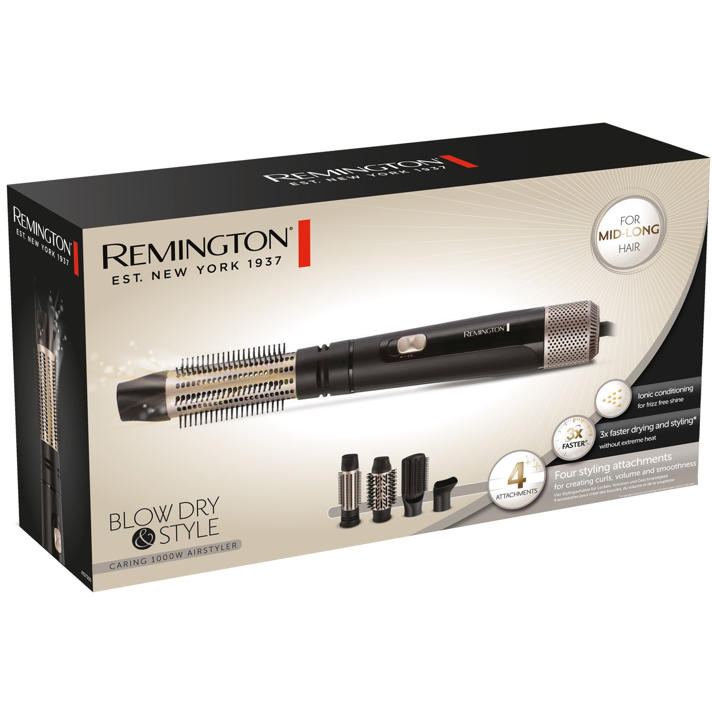 Hot air brush AS7500 Blow Dry, Style 1000W