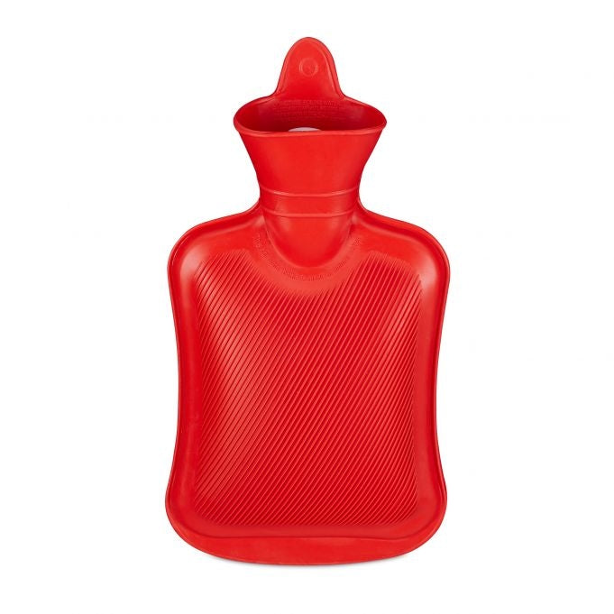 Hot water bottle 1 liter red
