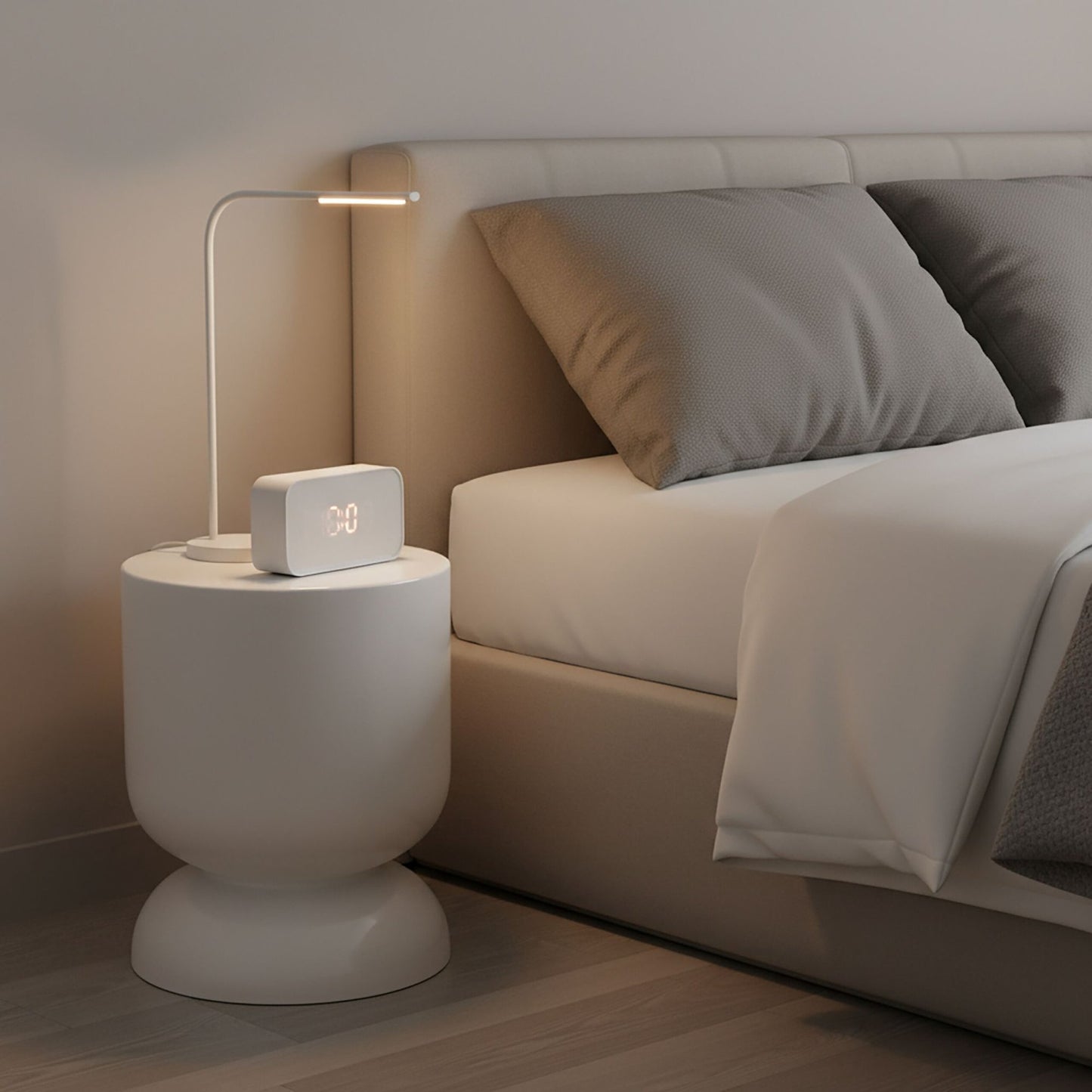 Hourglass Side Table and Stool – Metal, Multifunctional