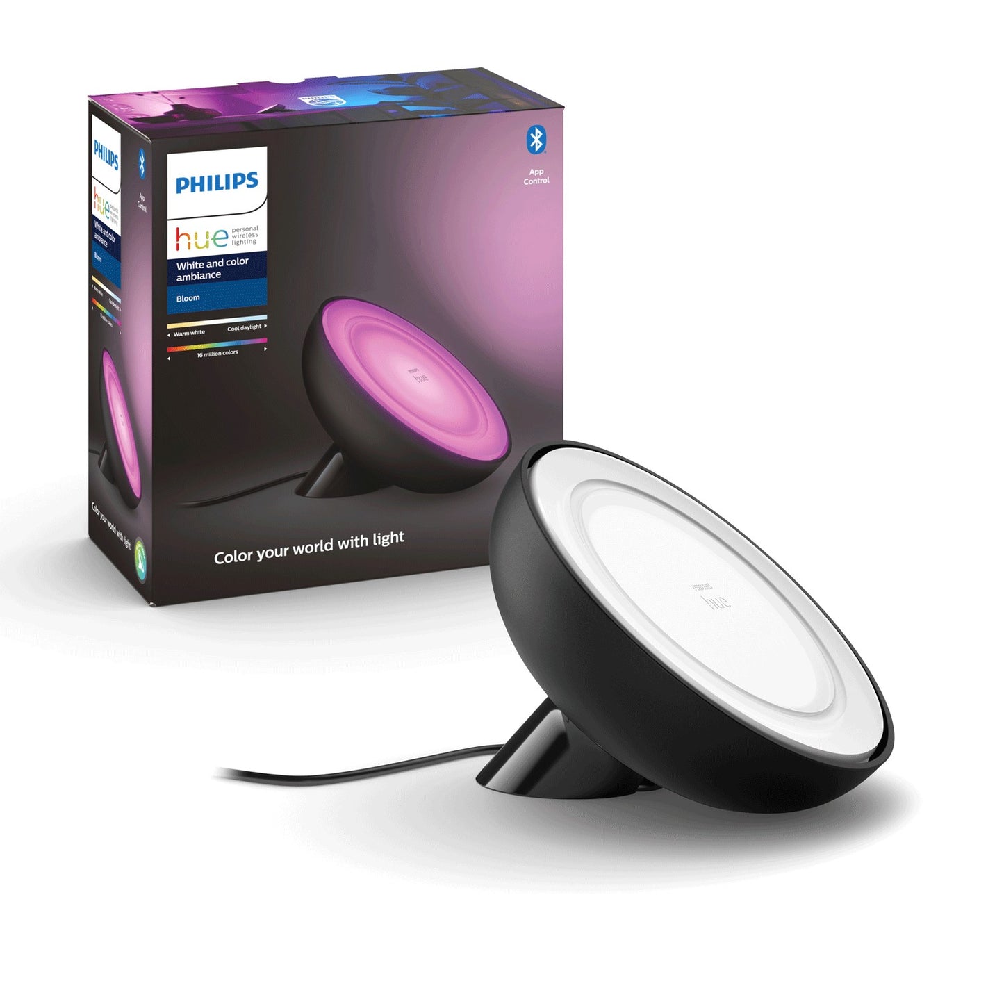 Hue Bloom Color Table Lamp Black
