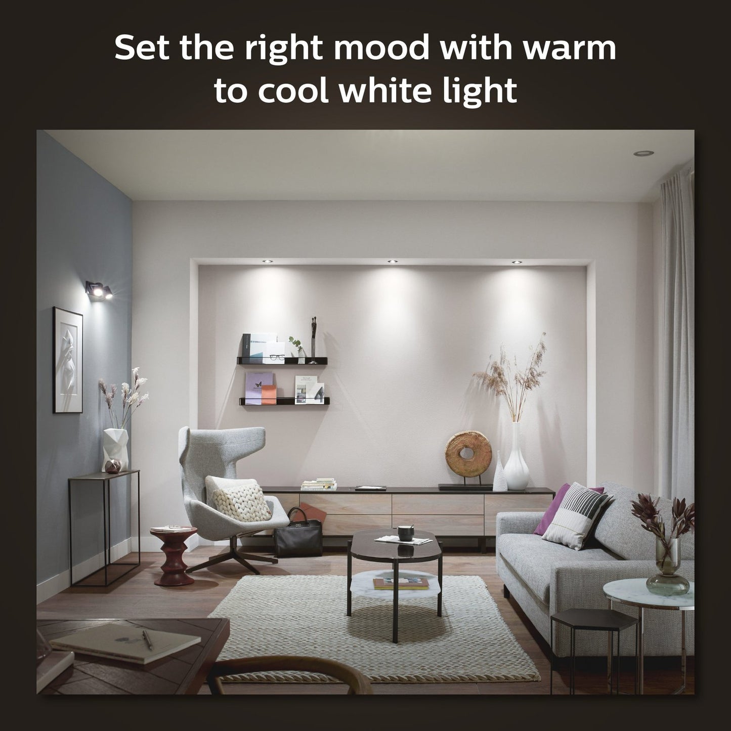 Hue Milliskin spot White Ambiance Round Alu