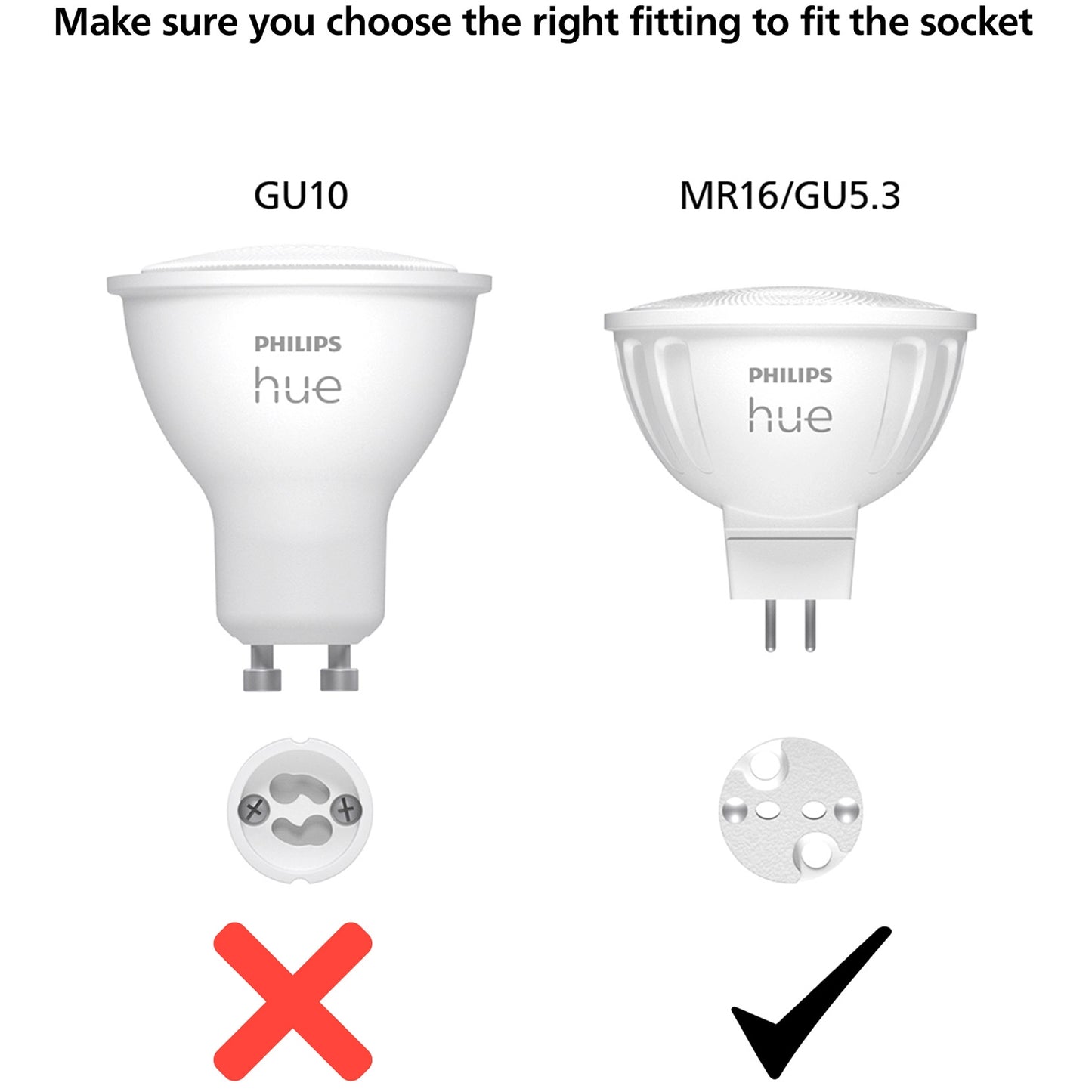 Hue White Ambiance GU5.3 MR16 12V 400lm 2-pack