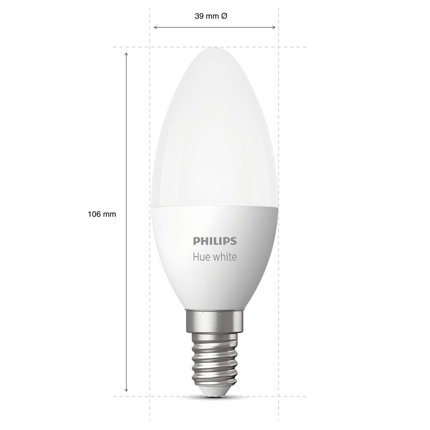 Hue White E14 Crown 2-pack