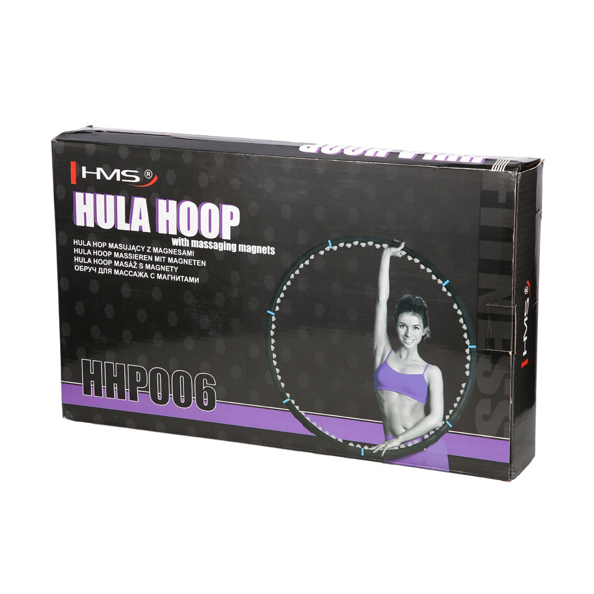Hula Hoop 98cm, Black-Blue Fitness Ring