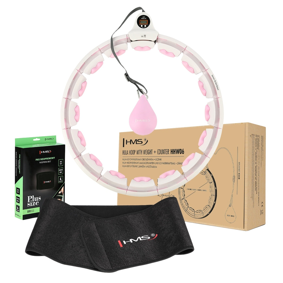 Hula Hoop with Gravity Ball & Counter, Plus Size Waist Support