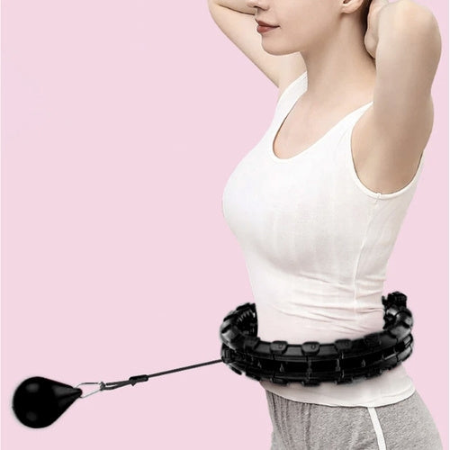 Hula hoop with massager + weight Trizand 25208