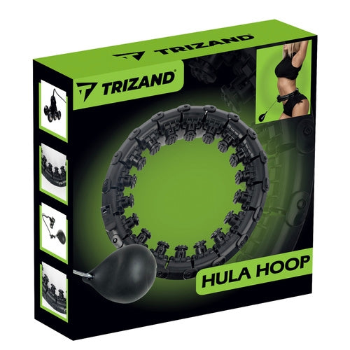 Hula hoop with massager + weight Trizand 25208