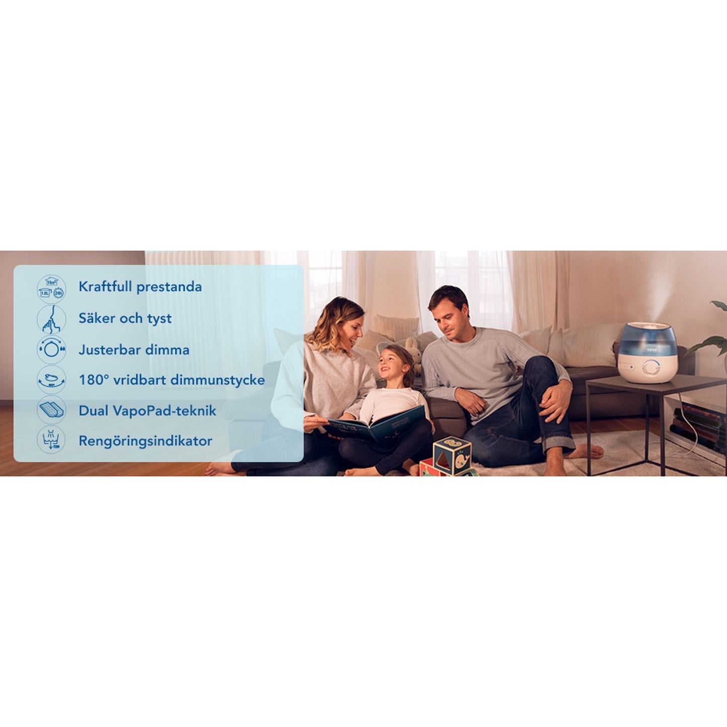 Humidifier Mini Cool Mist Ultrasonic VUL525